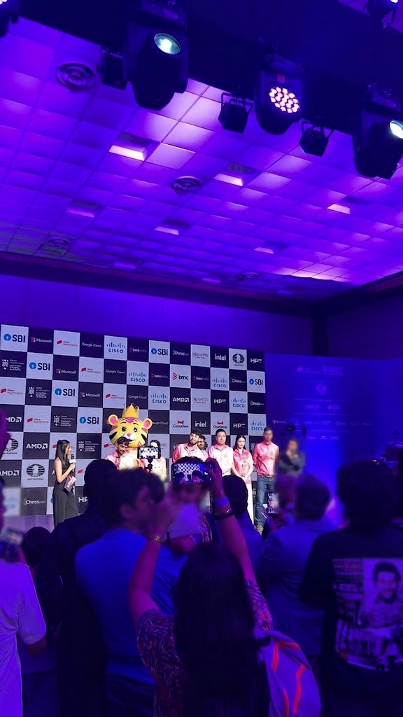 a photo of the stage